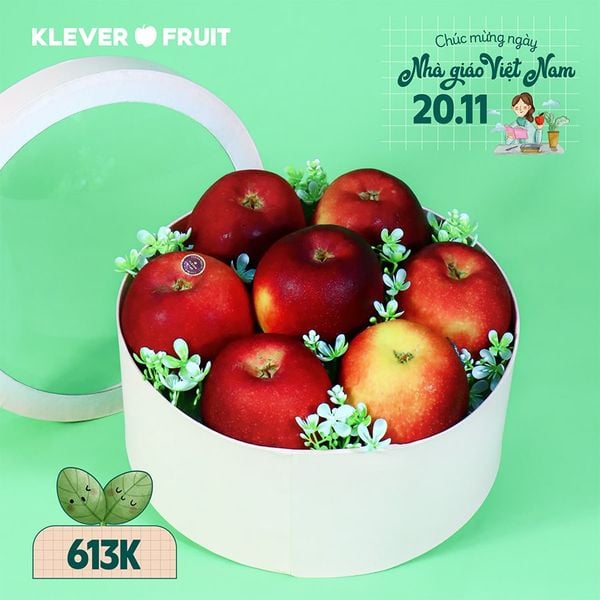 Hộp Táo Quà Tặng Thầy Cô 20/11 tại Klever Fruit