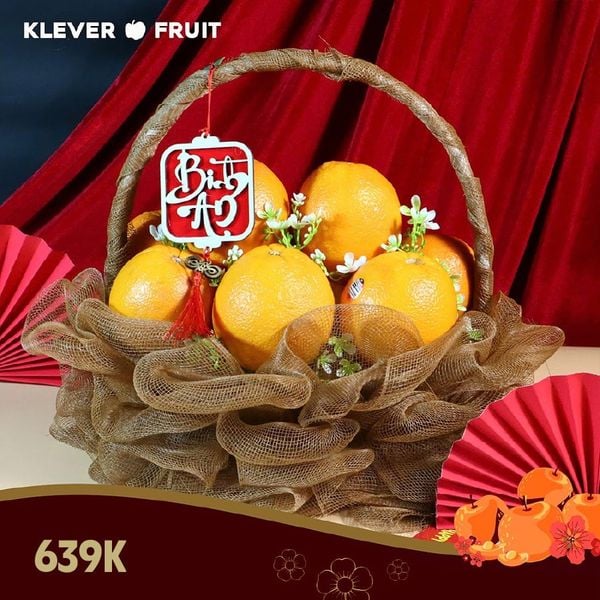 Giỏ quà Tết Cam Vàng Úc