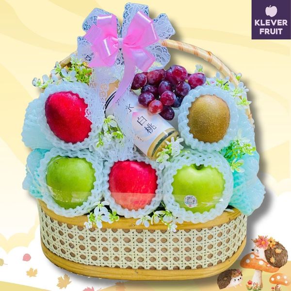 Giỏ Quà Trái Cây Đẹp Chào Thu Thơ Mộng | Quà Tặng Sang Trọng Klever Fruit