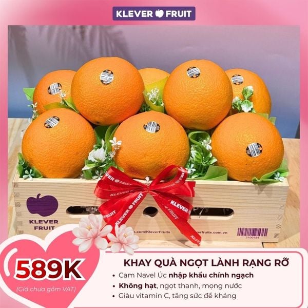 hộp quà cam vàng tặng 8/3