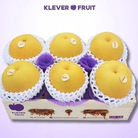 Hộp Gỗ Quà Tặng Lê Hosui Nhật Bản 06 Quả