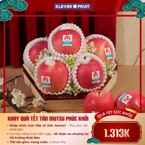 Hộp Quà Tết 06 Trái Táo Mutsu Nhật Bản