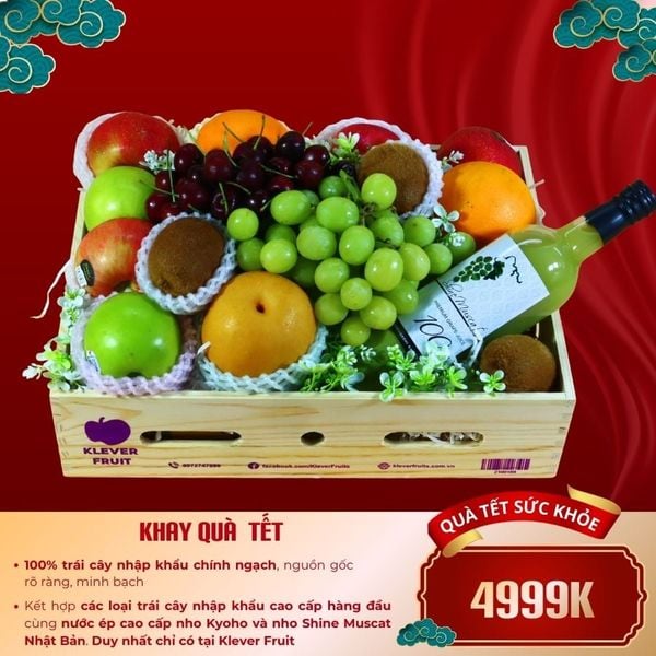 Hộp quà trái cây tặng Tết