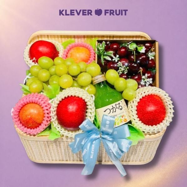 Hộp Quà Trái Cây Chúc Mừng Mix Cherry Đỏ