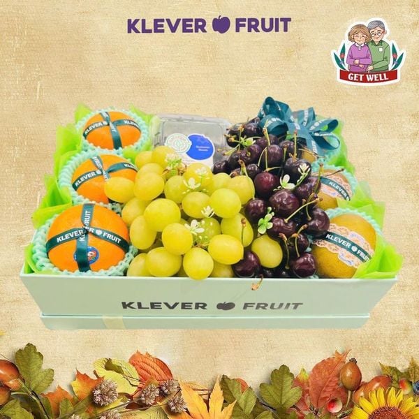 Hộp Quà Trái Cây Chúc Sức Khỏe Bố Mẹ Mix Cherry Đỏ