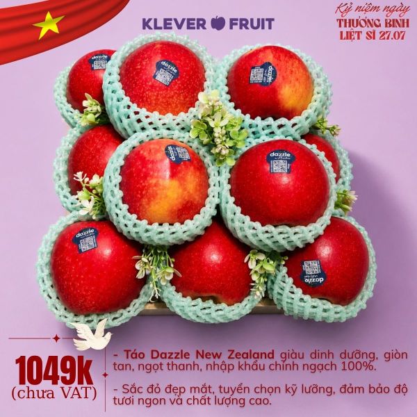 Hộp Quà Trái Cây Tri Ân 27/7 - Táo Dazzle