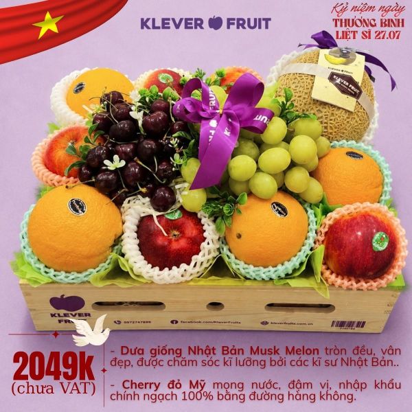 Hộp Quà Trái Cây Tri Ân 27/7 - Thành Kính