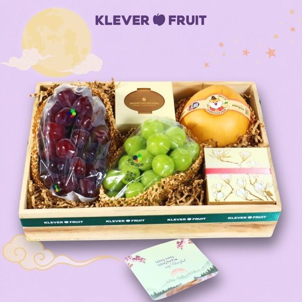 Hộp Quà Trung Thu 2026 - Nho Sữa Hàn Mix Bánh Trung Thu