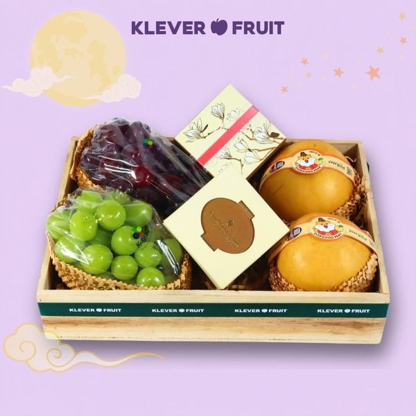 Hộp Quà Trung Thu 2026 - Trái Cây Hàn Quốc Kết Hợp Bánh Trung Thu