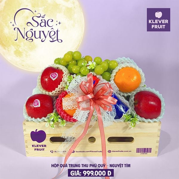 Hộp Quà Trung Thu Phú Quý – Biểu Tượng Tài Lộc, Sung Túc, May Mắn tại Klever Fruit