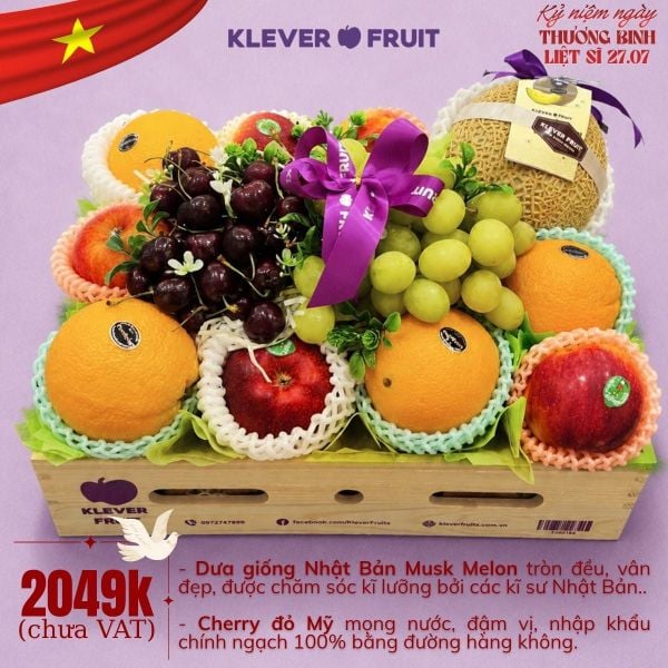 Quà Tặng 27/7 Bằng Trái Cây Nhập Khẩu – Lời Tri Ân Thiết Thực, Ý Nghĩa