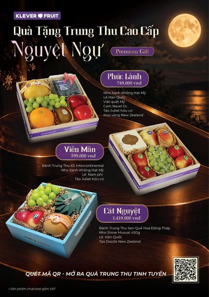 Quà Tặng Trung Thu Cao Cấp Nguyệt Ngự Tại Klever Fruit
