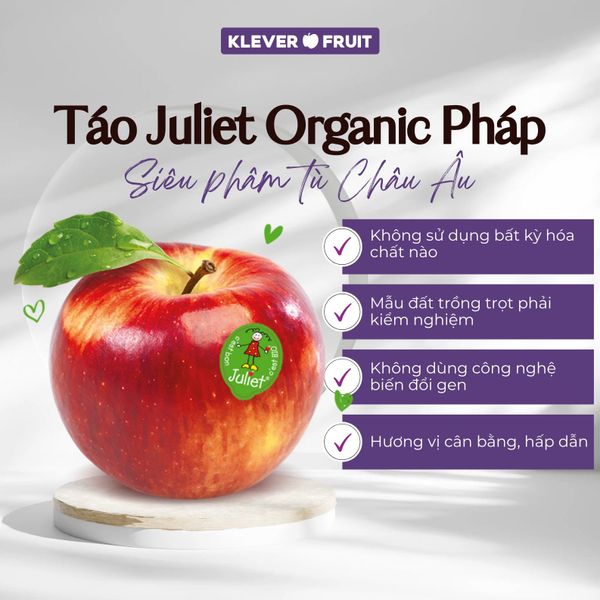 Táo Juliet hữu cơ Pháp