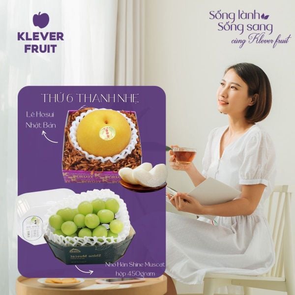 Thứ 6 Thanh Nhẹ – Giữ dáng, nhẹ lòng cùng Lê Hosui Nhật Bản và Nho Shine Muscat Hàn Quốc