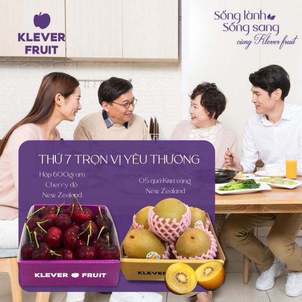 Thứ 7 Sống Lành Mỗi Ngày – Trọn Vị Yêu Thương Với Cherry & Kiwi Vàng