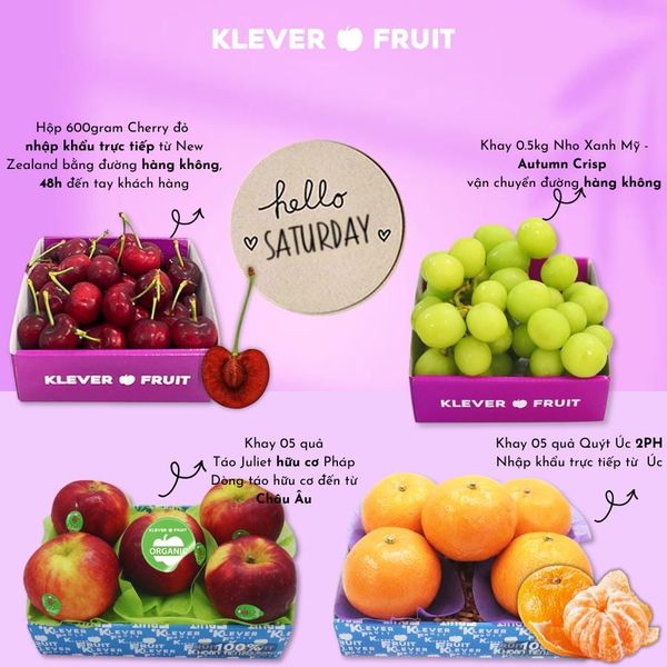 Vitamin Cho Gia Đình Thứ 7 – Combo Trái Cây Nhập Khẩu Tươi Ngon