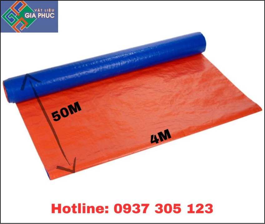 BẠT XANH CAM 4M*50M