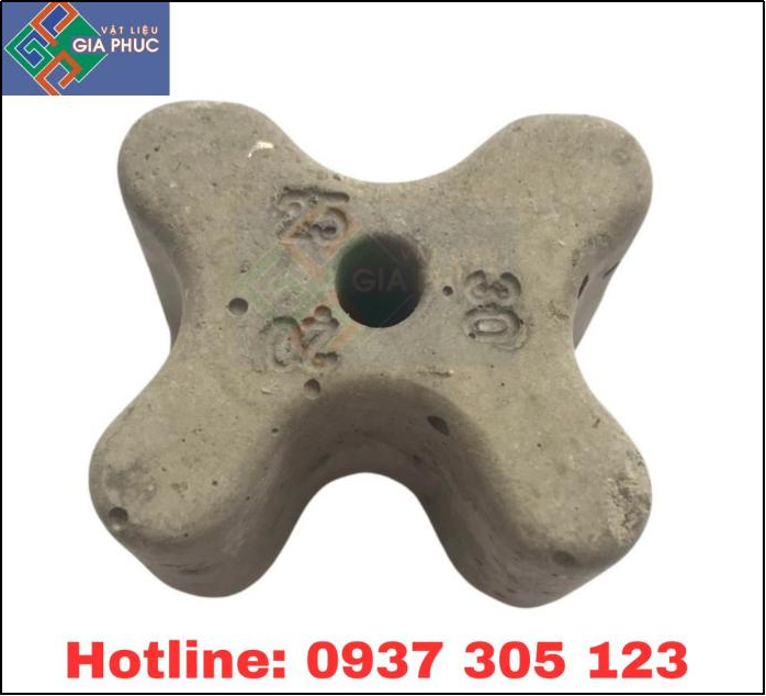 CON KÊ BÊ TÔNG DẦM, ĐÀ, CỘT VÁCH CỤC KÊ BÊ TÔNG DN1 (20*25*30mm)