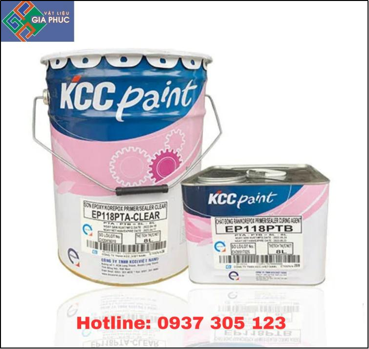 SƠN LÓT SÀN EPOXY KCC - EP118/EP1183 BỘ 16L