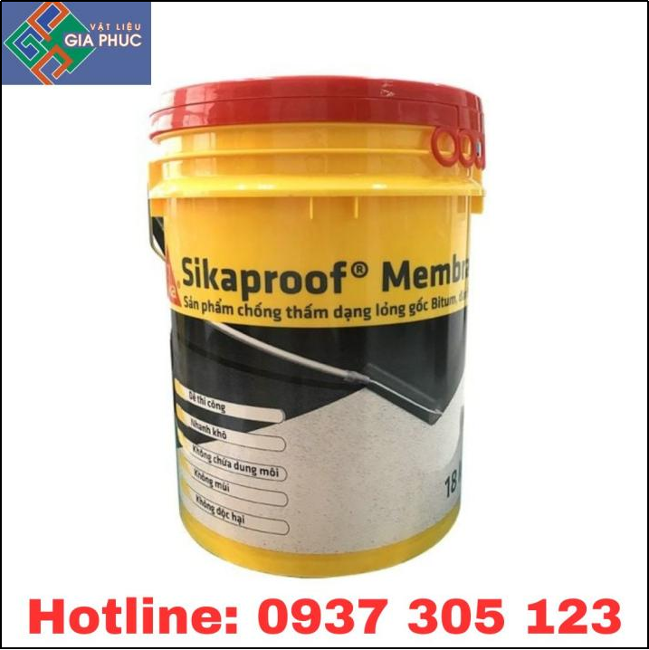 SIKA PROOF MEMBRANE 18KG - MÀNG CHỐNG THẤM ĐÀN HỒI DẠNG LỎNG GỐC BITUM