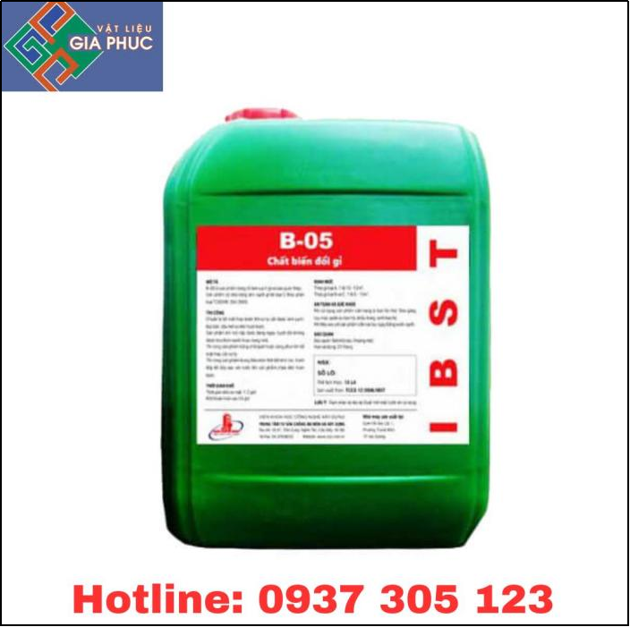 CHẤT TẨY GỈ SẮT THÉP B-05 - 5 LÍT