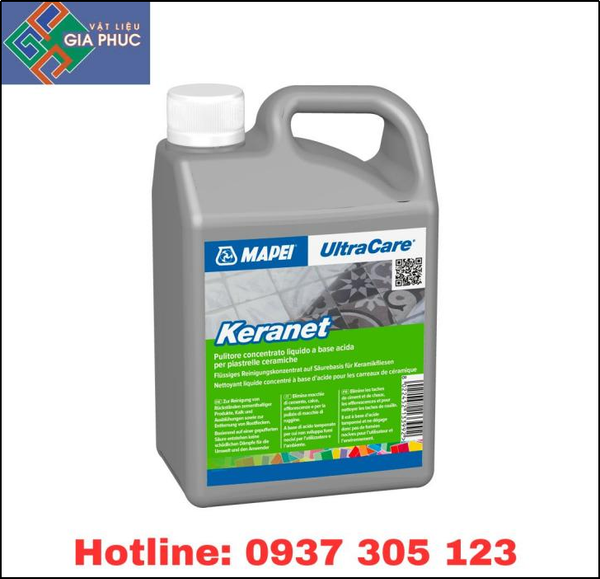 CHẤT TẨY RỬA XI MĂNG ULTRACARE KERANET - CHAI 1 LÍT