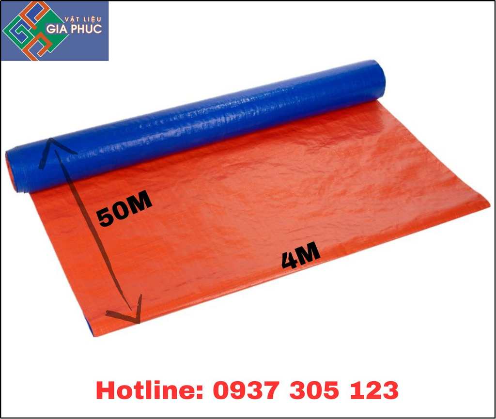 BẠT XANH CAM KHỔ 4M*50M