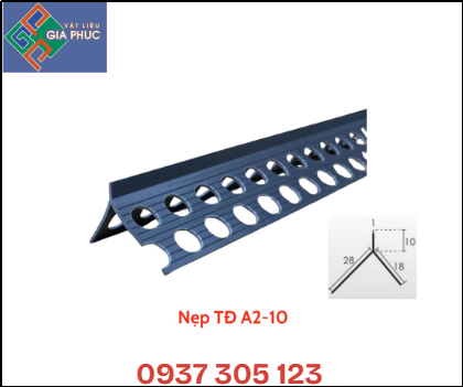 NẸP TẠO GÓC A2 - 10 (18*28*10MM) - NẸP NHỰA TRÁT TƯỜNG - NẸP TRÁT GÓC TƯỜNG