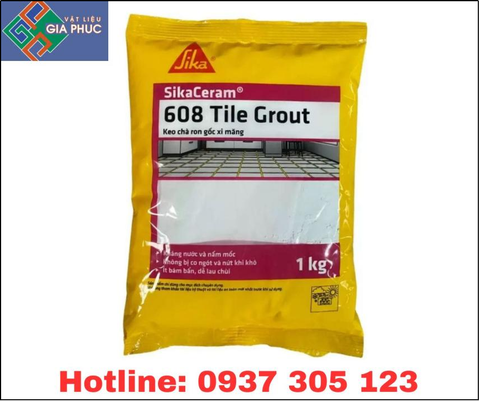 SIKACREAM®-608 TILE GROUT 1KG-KEO CHÀ RON NỘI THẤT, NGOẠI THẤT