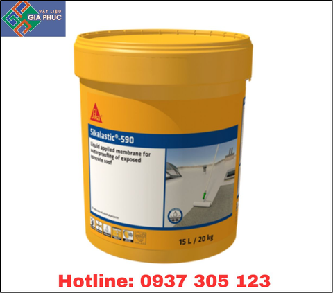 SIKA LASTIC 590 – CHỐNG THẤM SÀN MÁI, SÂN THƯỢNG - CHỐNG THẤM GỐC PU-ACRYLIC – THÙNG 20KG