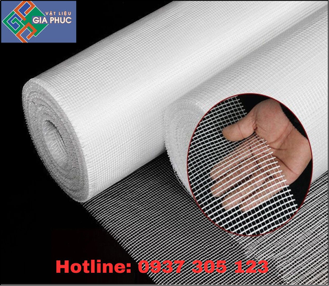 LƯỚI THỦY TINH CHỐNG THẤM 3MM*3MM, ĐỊNH LƯỢNG 45G/M2