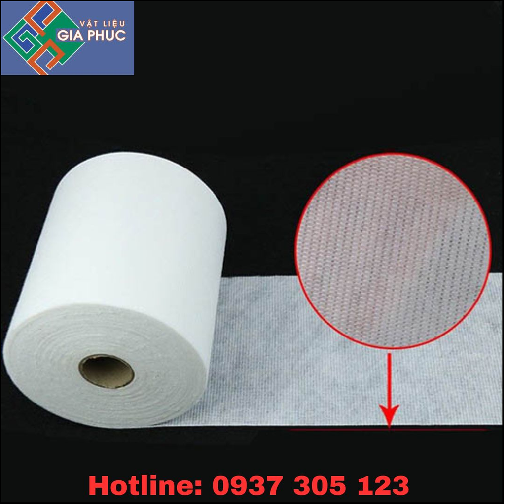 LƯỚI POLYESTER CHỐNG THẤM, GIA CỐ CHÂN TƯỜNG - 15CM x 50M