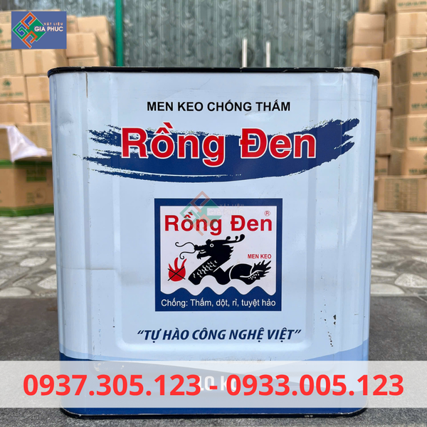CHỐNG THẤM RỒNG ĐEN 10KG - CHỐNG THẤM BÊ TÔNG, CHỐNG RỈ SÉT KIM LOẠI GIÁ RẺ CHẤT LƯỢNG CAO SÂN THƯỢNG BAN CÔNG SÀN MÁI