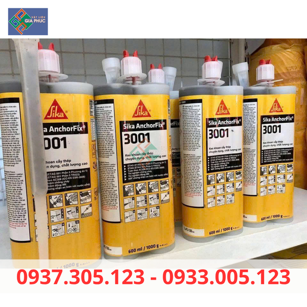 KEO CẤY THÉP CHẤT LƯỢNG CAO SIKA ANCHORFIX 3001 GIÁ RẺ