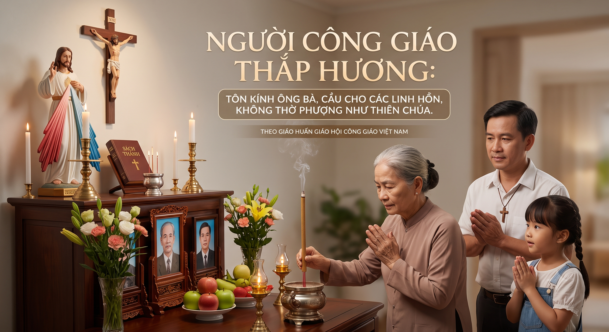 NGƯỜI CÔNG GIÁO CÓ ĐƯỢC THẮP HƯƠNG THỜ CÚNG ÔNG BÀ KHÔNG?
