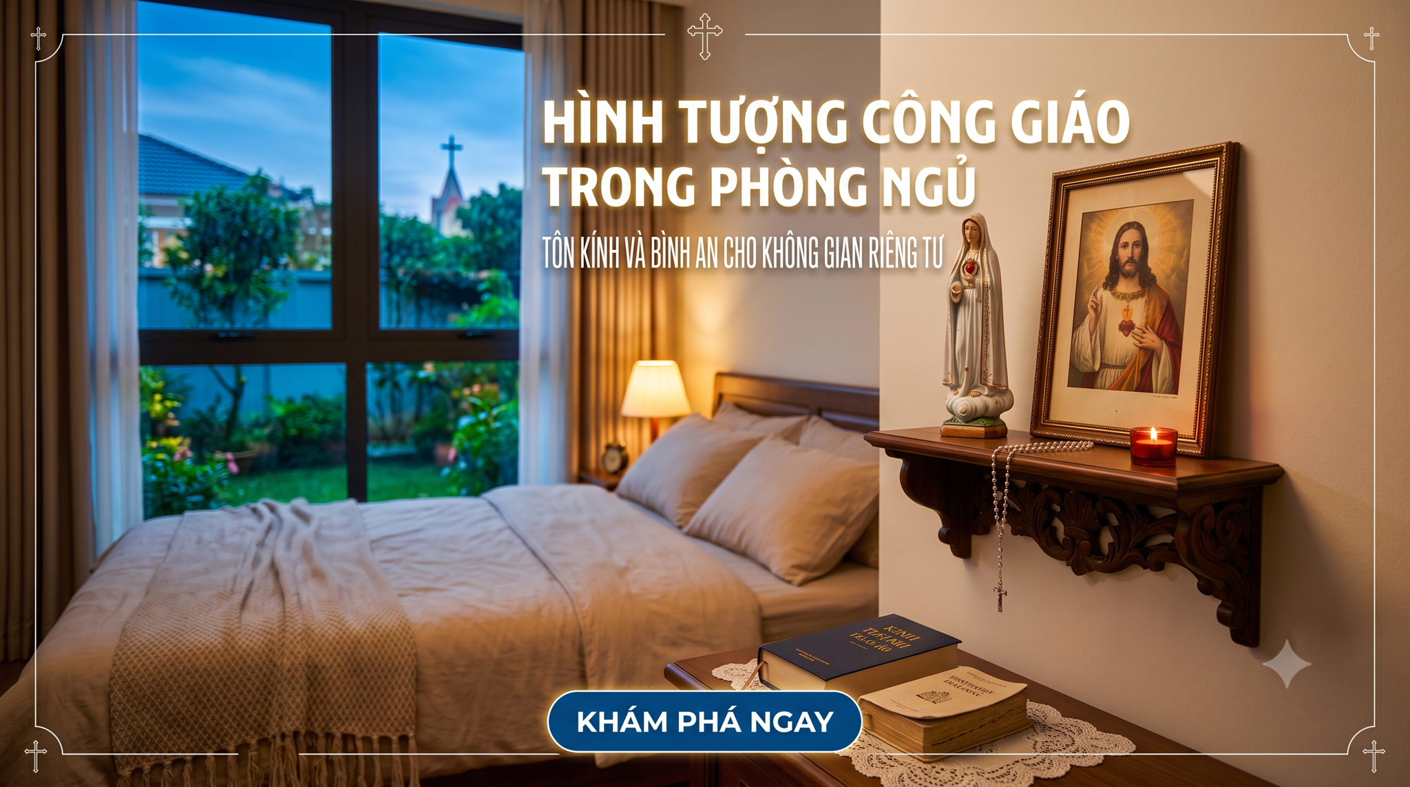 NGƯỜI CÔNG GIÁO CÓ ĐƯỢC TREO TƯỢNG, ẢNH THÁNH TRONG PHÒNG NGỦ KHÔNG?