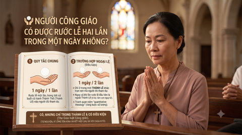 NGƯỜI CÔNG GIÁO CÓ ĐƯỢC RƯỚC LỄ HAI LẦN TRONG MỘT NGÀY KHÔNG?