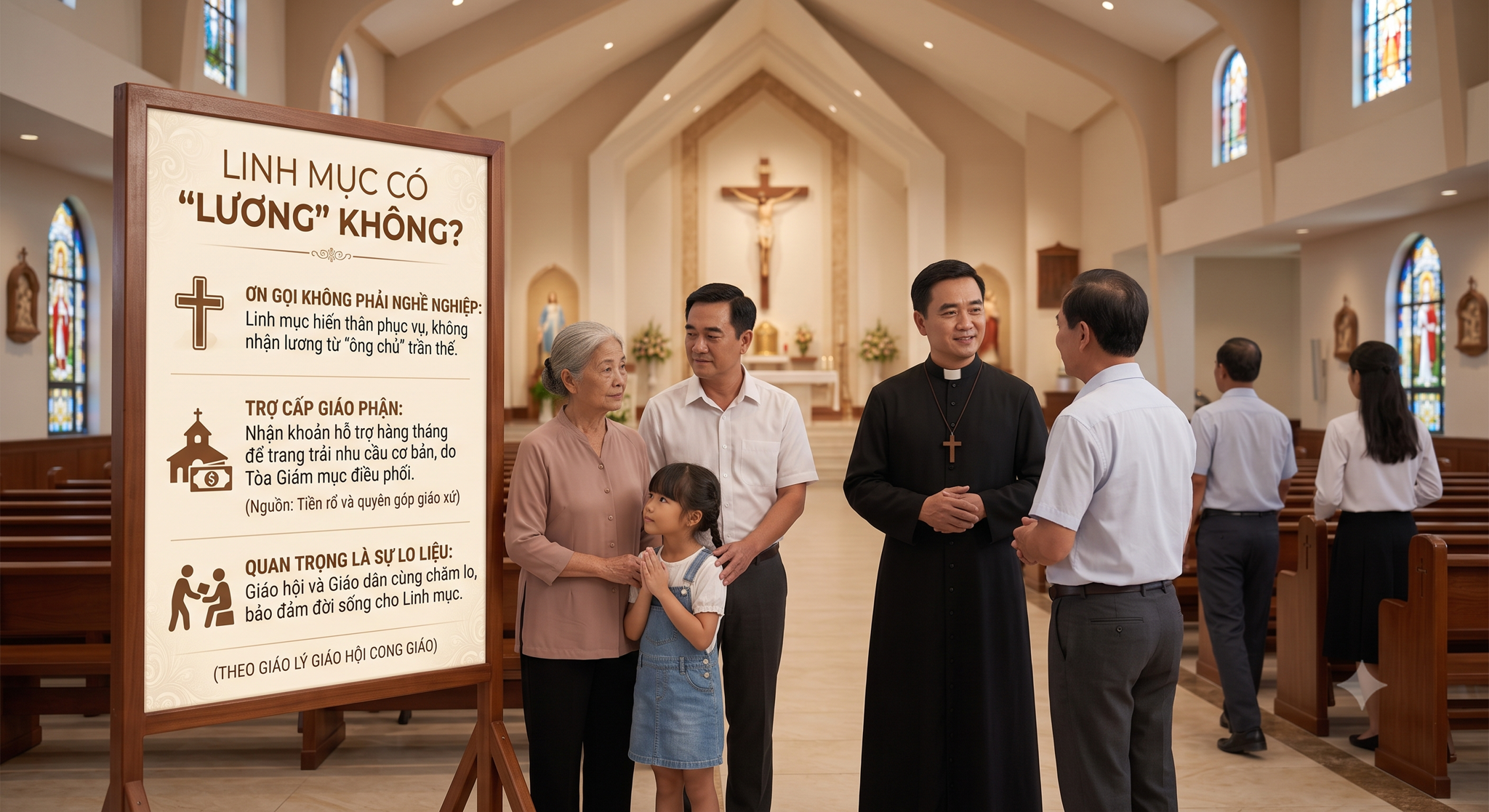 LINH MỤC CÓ LƯƠNG KHÔNG? SỰ THẬT KHIẾN NHIỀU NGƯỜI BẤT NGỜ