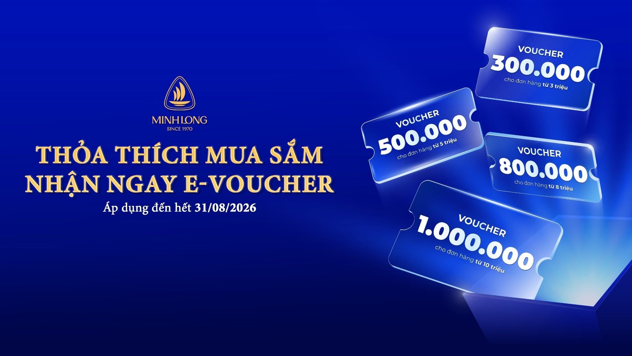 THỎA THÍCH MUA SẮM, NHẬN NGAY E-VOUCHER