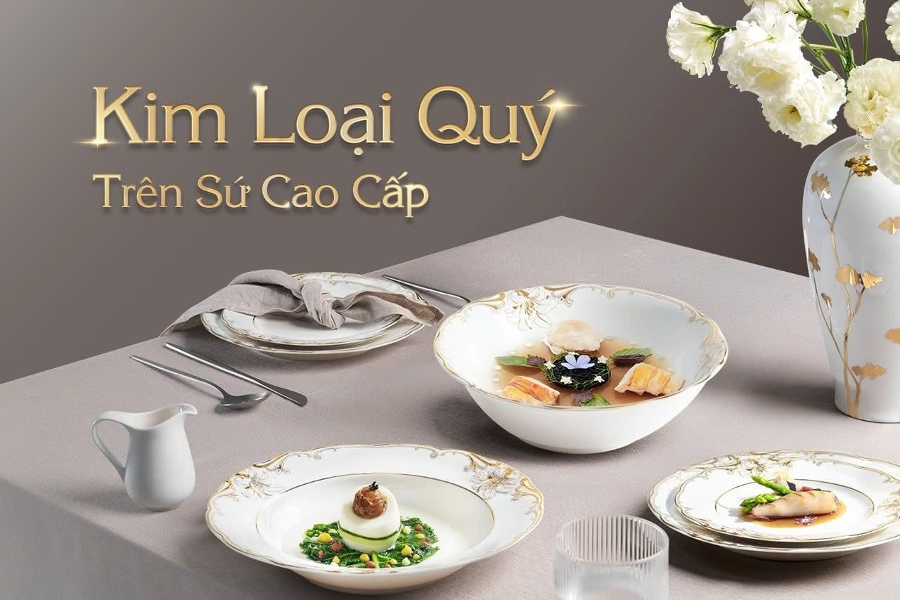 VÌ SAO DÒNG GỐM SỨ CAO CẤP TRANG TRÍ KIM LOẠI QUÝ NGÀY CÀNG ĐƯỢC ƯA CHUỘNG?