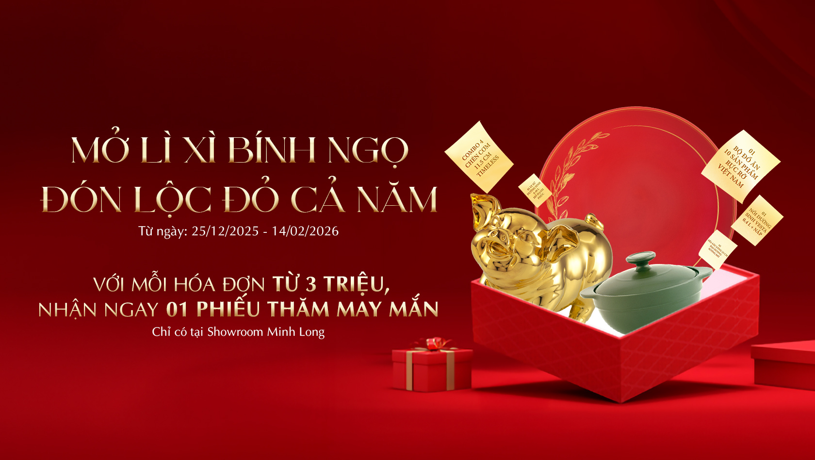 MỞ LÌ XÌ BÍNH NGỌ - ĐÓN LỘC ĐỎ CẢ NĂM