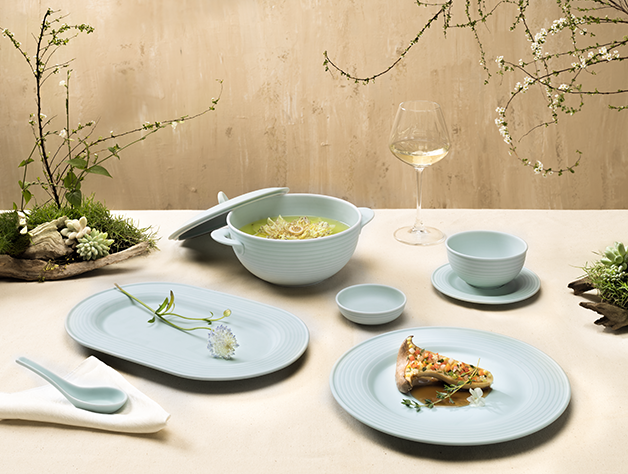 BỘ BÀN ĂN MEN NGỌC SƯƠNG MỜ