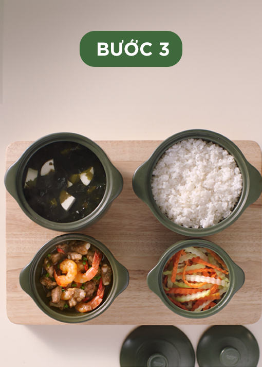 3 BƯỚC CHO BỮA CƠM TRỌN VẸN