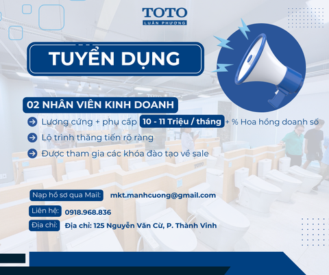 TOTO LUÂN PHƯƠNG THÔNG BÁO TUYỂN DỤNG