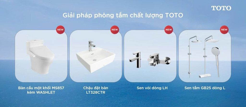 PHÒNG TẮM CHẤT LƯỢNG TOTO VỚI LOẠT SẢN PHẨM MỚI: TRỌN VẸN TIỆN NGHI CHO MỌI GIA ĐÌNH VIỆT