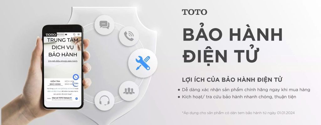 HƯỚNG DẪN KÍCH HOẠT BẢO HÀNH SẢN PHẨM TOTO VIỆT NAM (Bảo Hành Điện Tử)