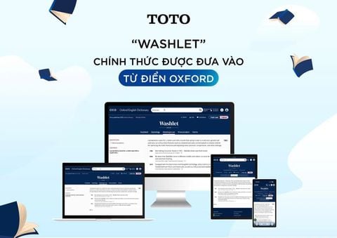 WASHLET® – SỰ GHI NHẬN TỪ TỪ ĐIỂN OXFORD: KHI VĂN HÓA VỆ SINH NHẬT BẢN TRỞ THÀNH CHUẨN MỰC TOÀN CẦU