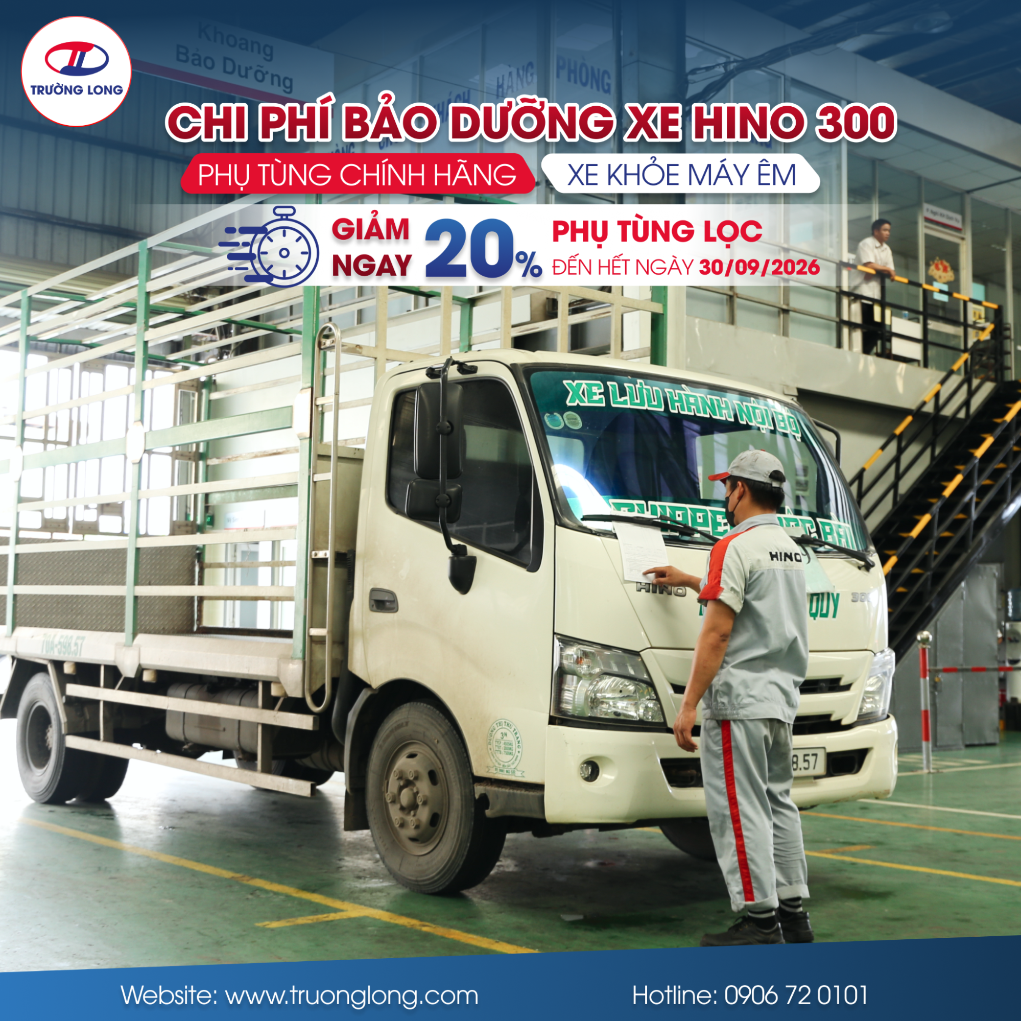 Bảo dưỡng xe Hino 300 series: Chủ động chi phí, an tâm vận hành