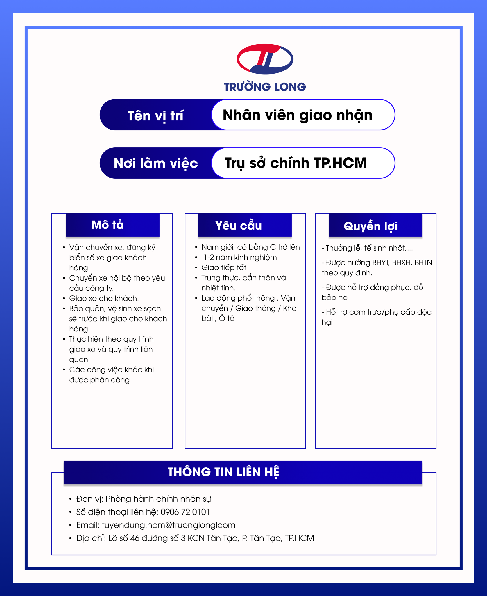 Nhân viên giao nhận