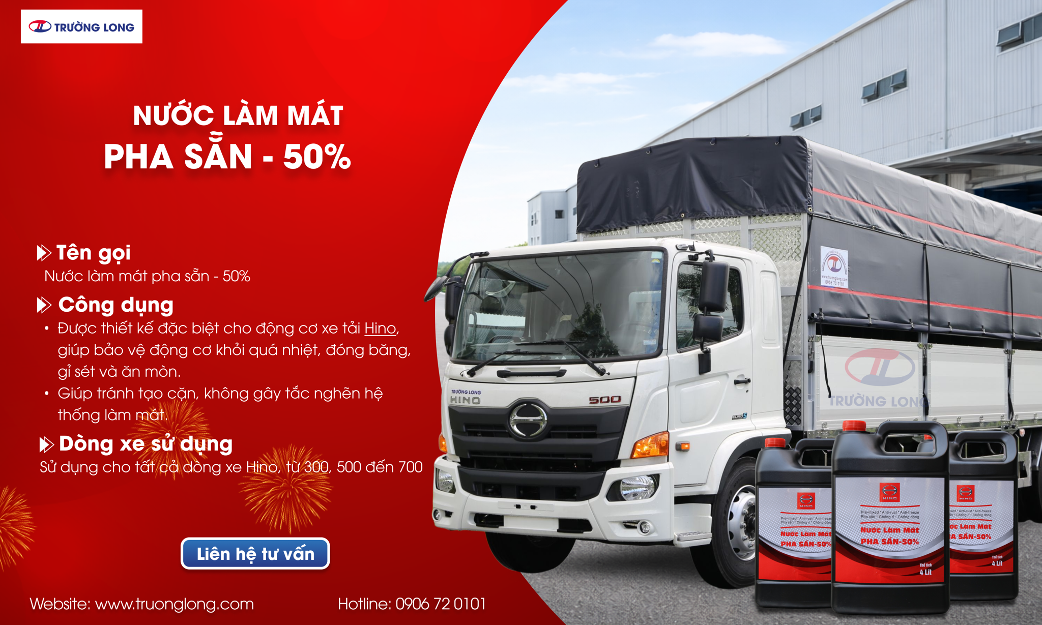 NƯỚC LÀM MÁT XE TẢI HINO CHÍNH HÃNG